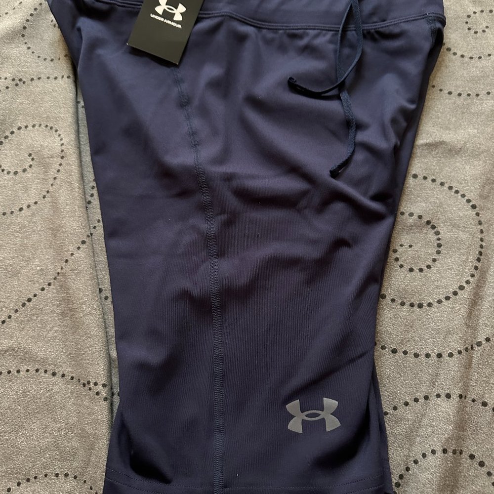 UNDER ARMOUR COMPRESSION D. BLUE SHORTS SIZE XL OR L MEN $$$$